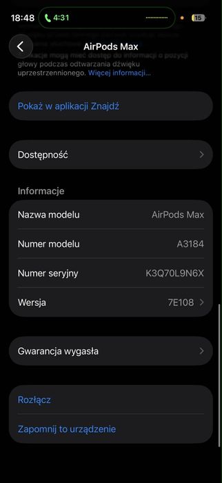 słuchawki Apple  Airpods max