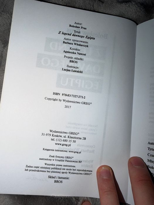Z Legend Dawnego Egiptu Bolesław Prus