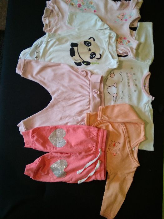 Zestaw ubranek 56-68 dziewczynka