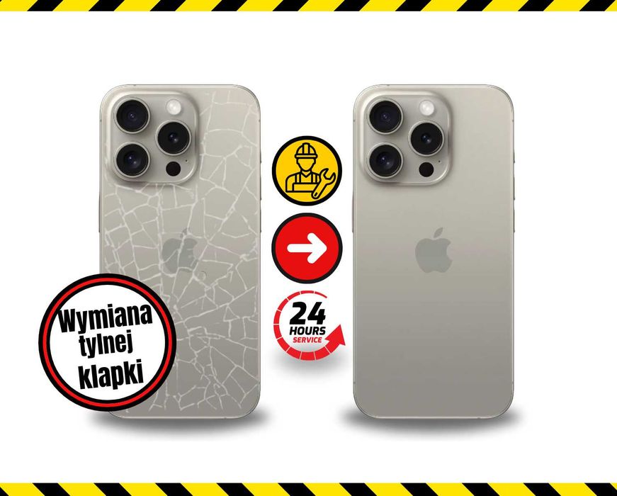 Tylna klapka baterii plecki szybka iPhone 15 Pro 15 Pro Max z wymianą i wysyłką 500zł Świętokrzyska 18