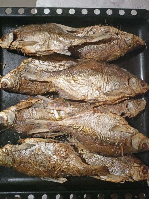 Риба сушена в печі, риба печена, копчена