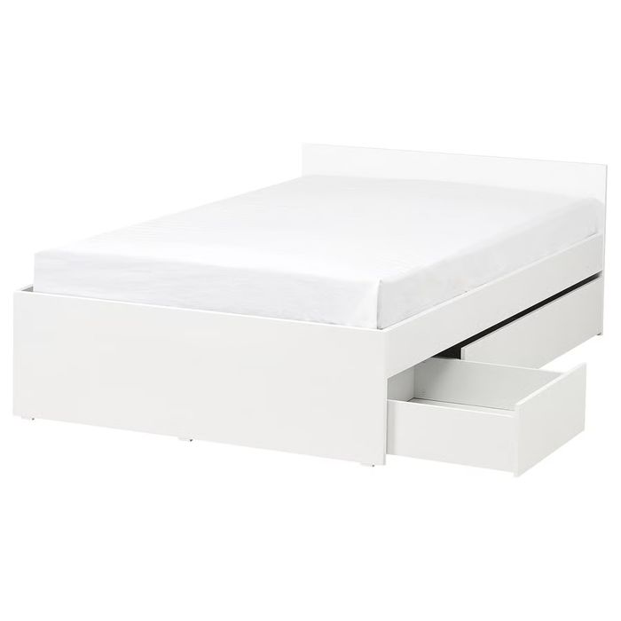 Cama lacada branca