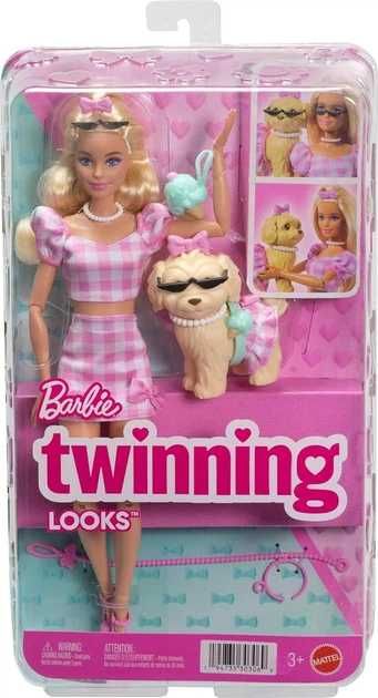 Лялька Barbie Twinning Looks Doll with Pet Dog Барбі Парні образи- лялька та собака