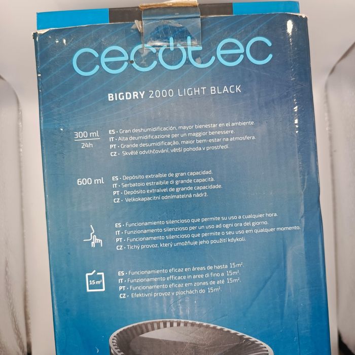 Osuszacz powietrza Cecotec BigDry 2000 Light Czarny