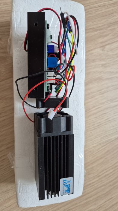 Лазер CNC синій гравер 450nm 2000mW Blue Color 445nm 2W Focusable Lase