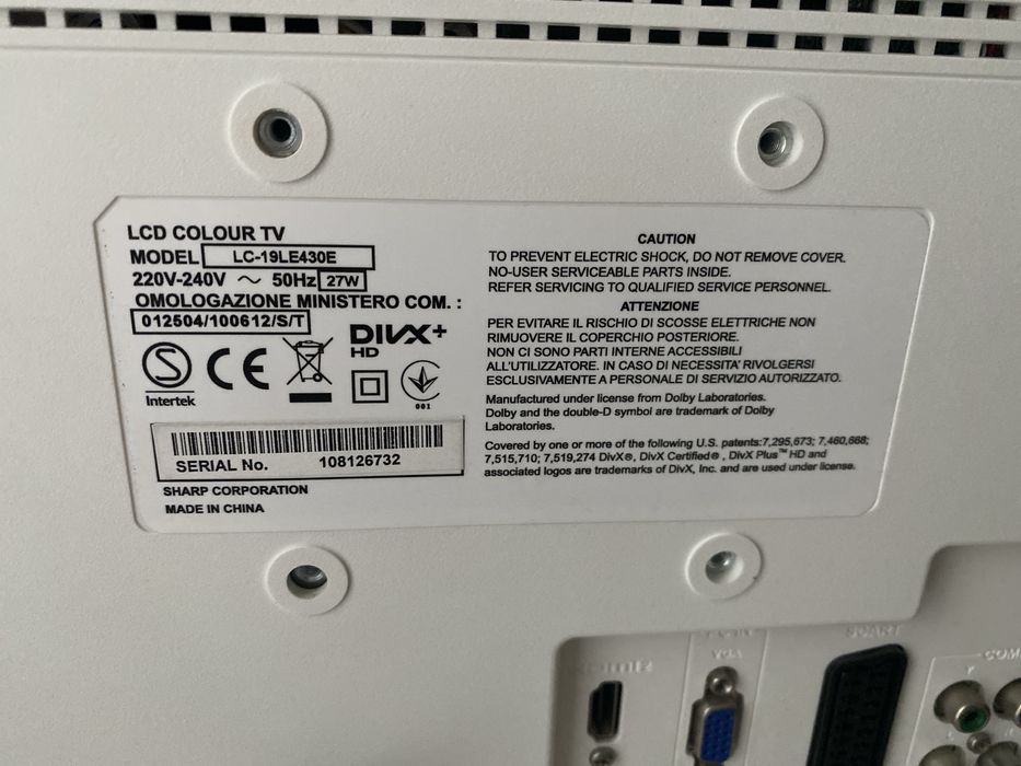 Telewior Sharp lcd Tv