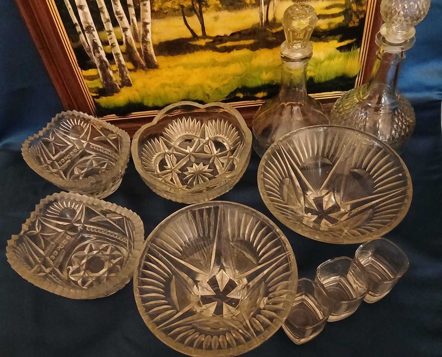 Посуд для дому з карамельного скла  СРСР