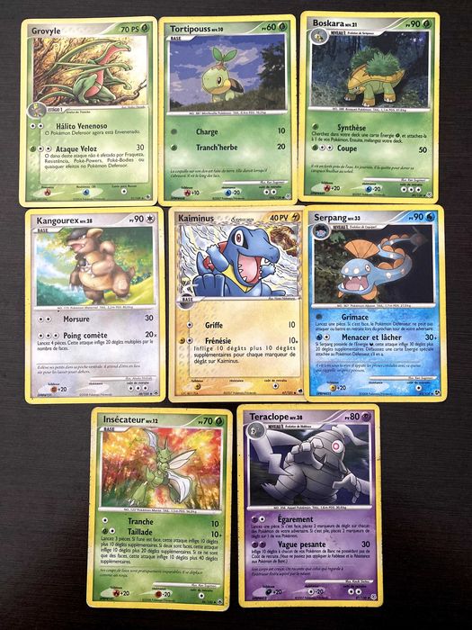 Carta Pokemon 8 FR e 8 PT (2004 Pokémon/Nintendo)