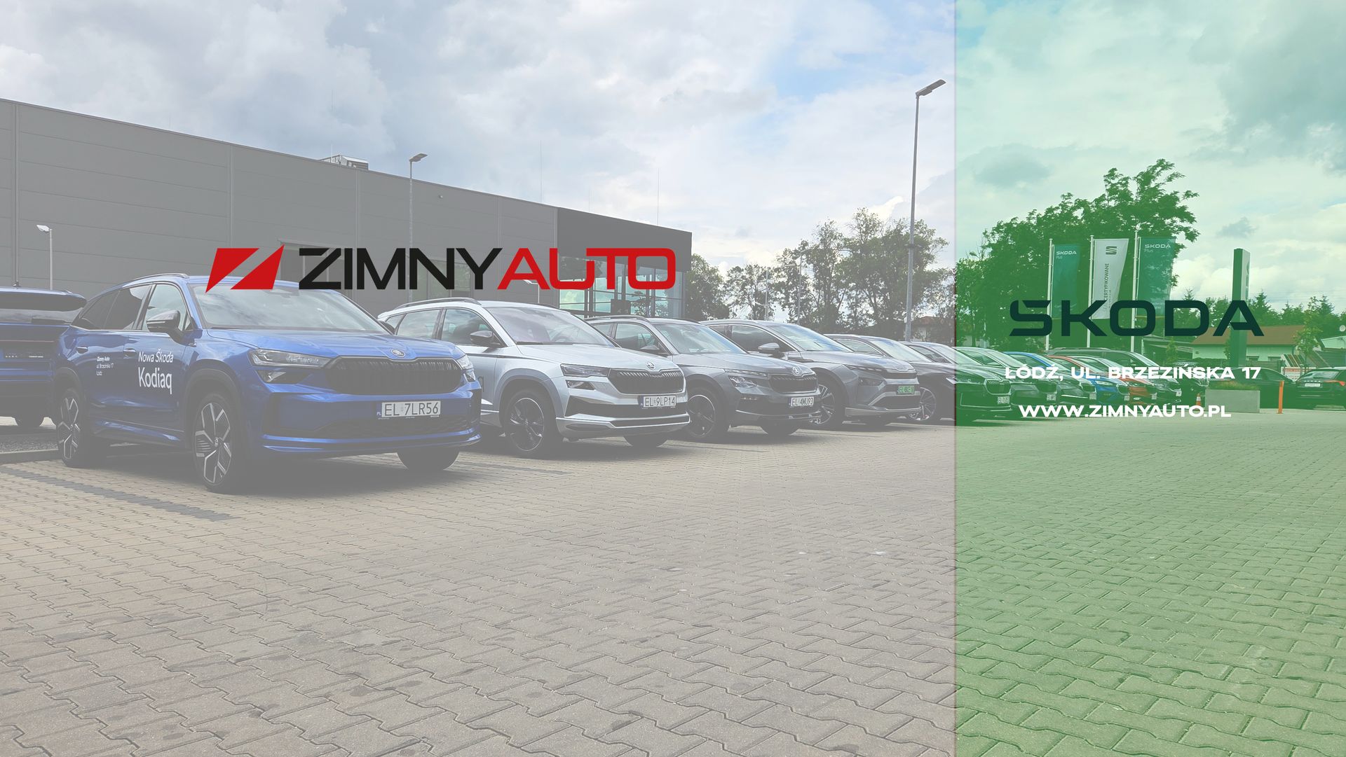 Autoryzowany Dealer - ZIMNY Skoda Łódź Brzezińska top banner