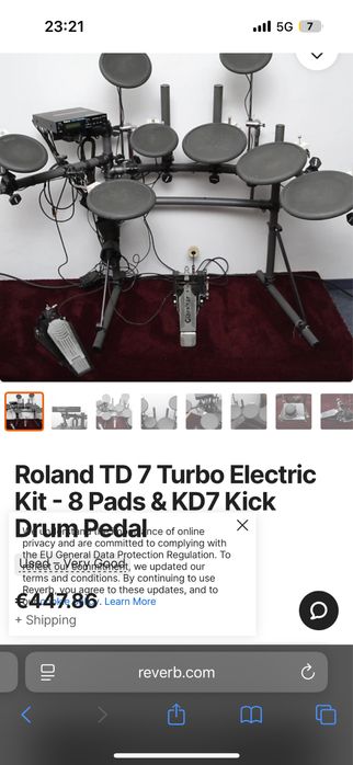 bateria eletronica Roland