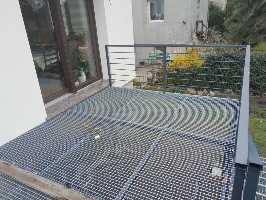 Schody metalowe  proste zabiegowe