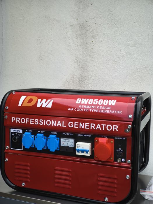 Gerador 8500w de arranque de corda monofásico e trifásico