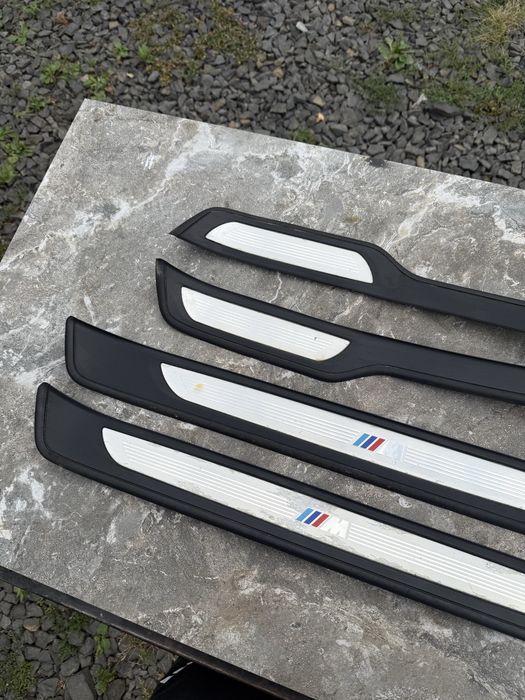 BMW E90 E91 М накладки на пороги салону м пакет е90 е91 Порожки Салона накладка на поріг М
