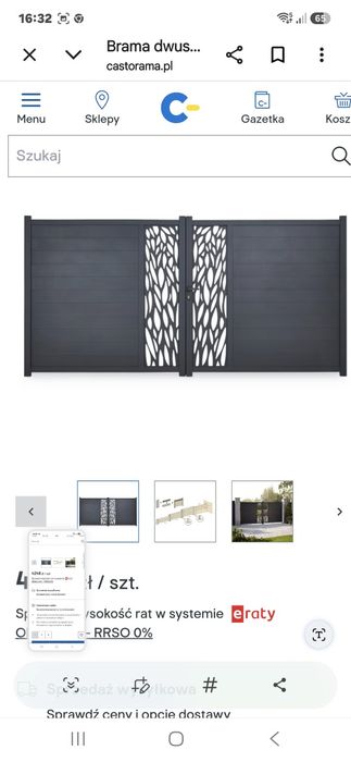 Brama aluminiowe nowa neva 350x174