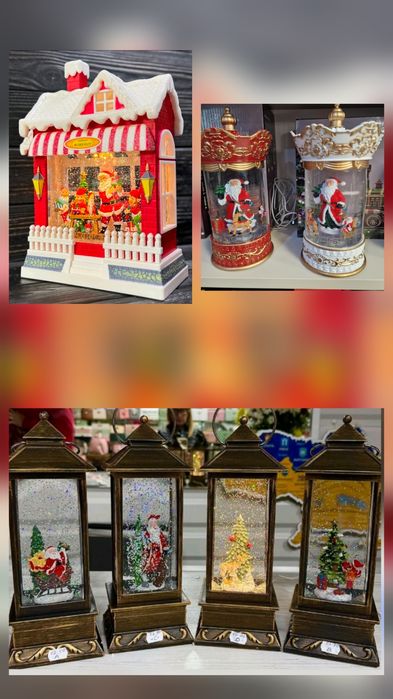 Новогодние снежные светильники на USB.