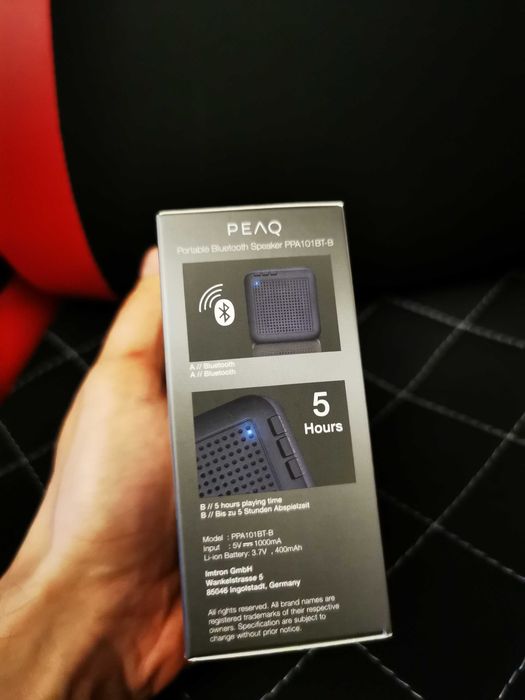 Głośnik Peaq ppa101BT-B nowy