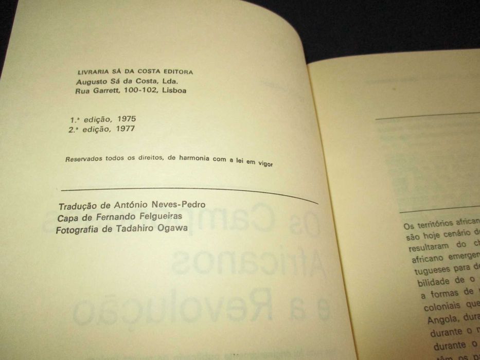 Livro Os Camponeses Africanos e a Revolução  Basil Davidson