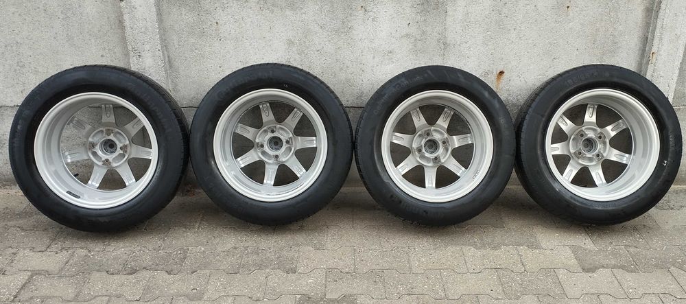 Super piękne felgi aluminiowe 15 cali 4x100 + opony CONTINENTAL gratis