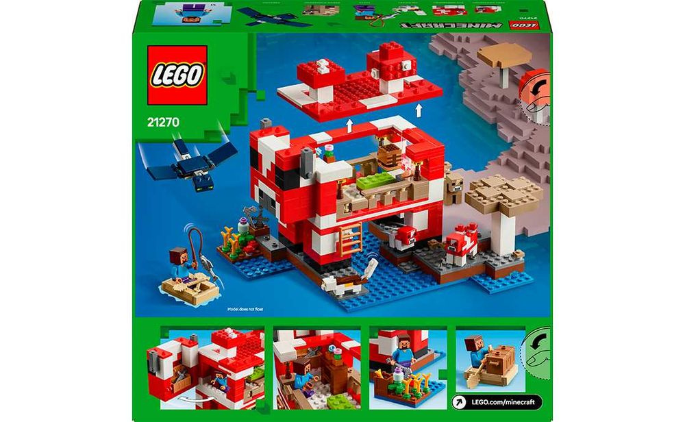 Lego Minecraft 21270 Грибной дом. В наличии