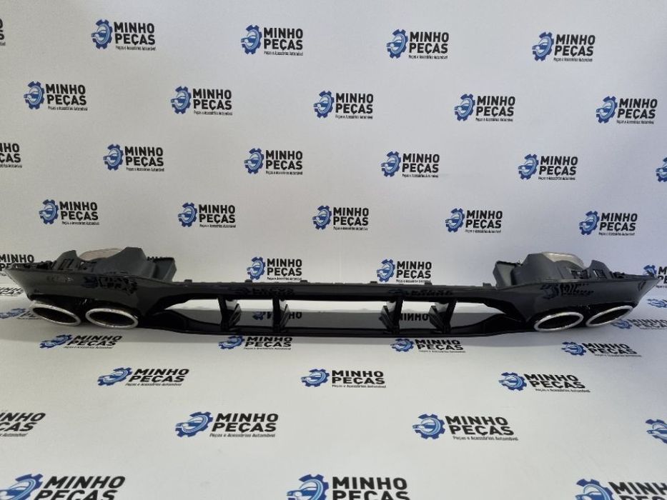 Difusor Traseiro Mercedes Class A (W177) Look A45 (Ponteiras Cromadas)