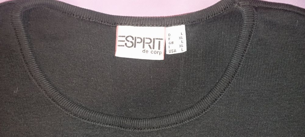 Podkoszulek damski, czarny, Esprit
