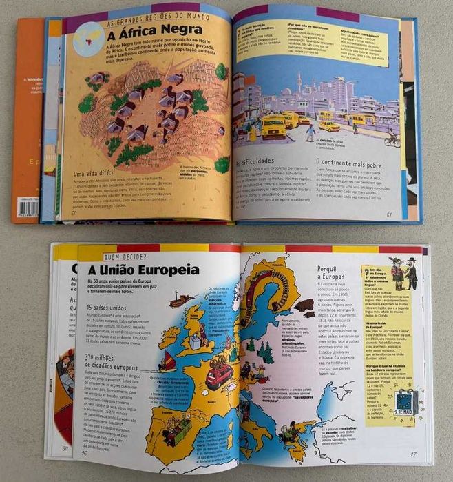 Enciclopédia Larousse – Infantis Educativos "As Religiões / A Diversidade Humana / Viver em Sociedade"