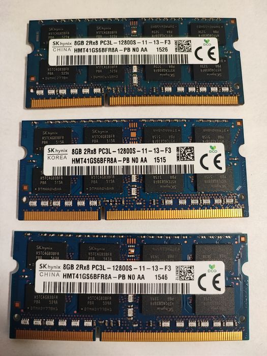 RAM 8GB DDR3 1600MHz