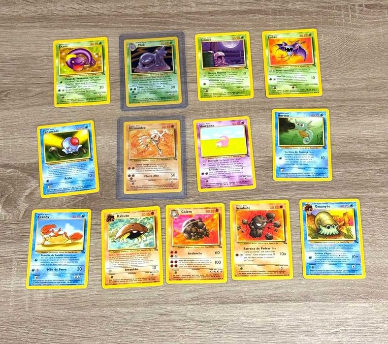 Fossil Cartas Originais Pokémon TCG WOTC - ING e PT