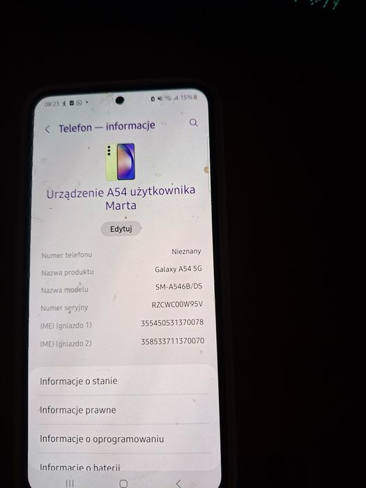 Sprzedam Samsung a54 5g- uzywany