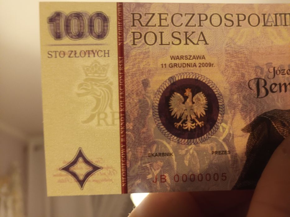 100 zł Jozef Ben banknot kolekcjonerski