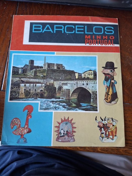 Barcelos folheto turistico antigo Rosa Ramalho