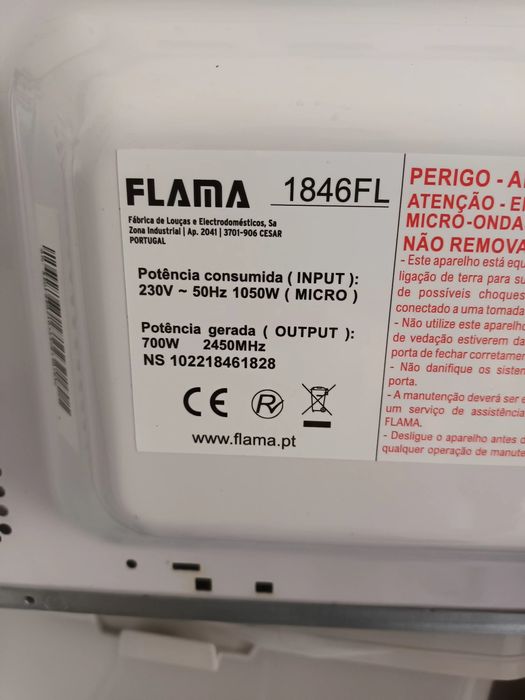 Microondas Flama 1846FL- impecável