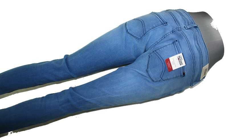Damskie jeansy Tommy Hilfiger Natalie rurki niski stan nowe - W34/L30