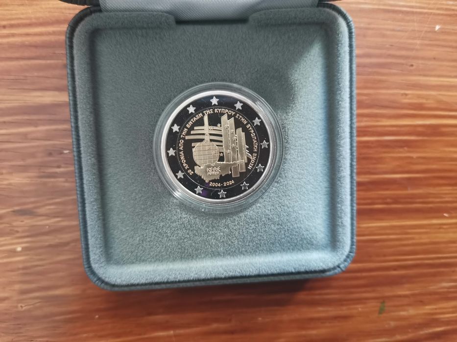 Chipre 2024 - Moeda 2€ em estojo certificado