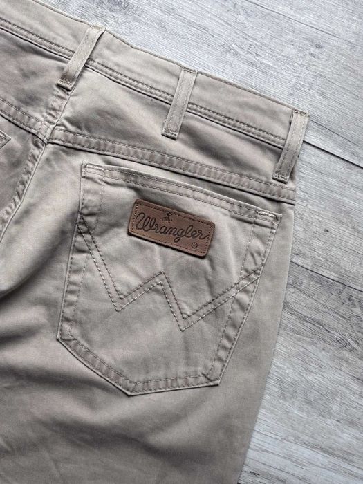 Wrangler Texas Stretch W31 L32 Męskie Beżowe Jeansy Regular Fit Casual Denim