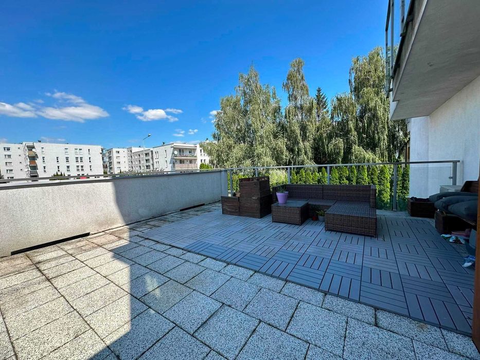 3-pokojowe mieszkanie 56,98 m² przy ul. Gęsiej. Taras 30m2 - unikat