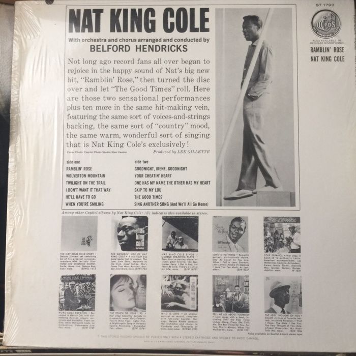 Vinil Nat King Cole - Ramblin Rose