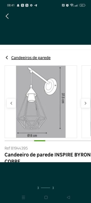 Candeeiros de parede