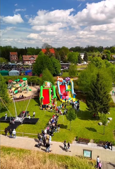 Zamki Dmuchane, trampoliny mobilne, wata i popcorn " Bouncy Mania "
