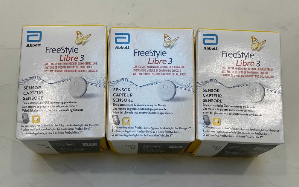 3 Sensores FreeStyle Libre 3 – Validade 03/2026