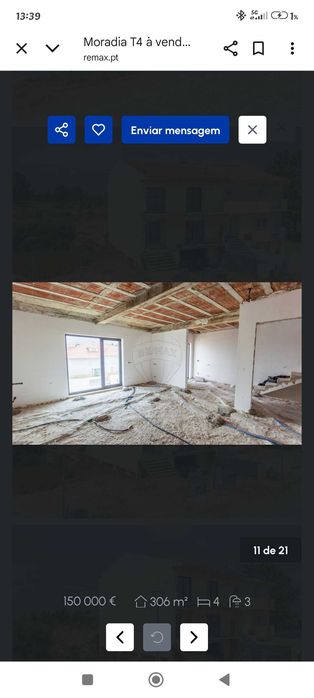 Moradia Geminada em Fase de Acabamentos