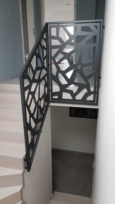 Balustrada wycinana, barierka ażurowa, laserowa z blachy panel stal