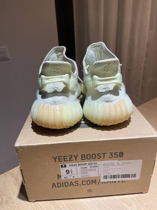 adidas Yeezy boost 350 v2 butter 43 white bone black zebra carbon onyx