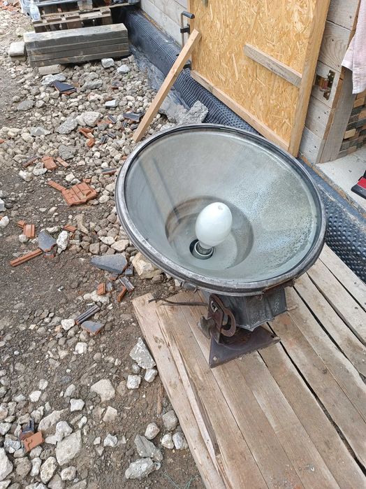 Lampa przemysłowa PRL