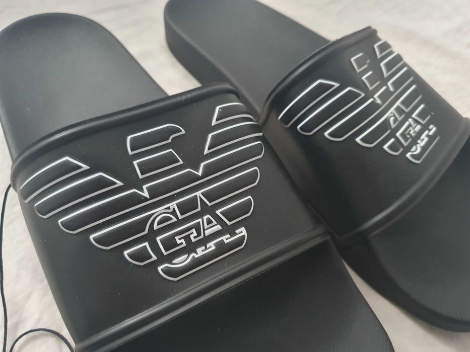 NOWE oryginalne klapki Emporio Armani męskie laczki EA 44