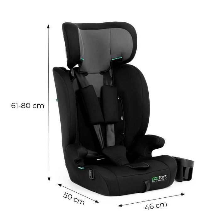 FOTELIK SAMOCHODOWY dla dzieci wzrost 76-150 cm R129 + uchwyt na napoje