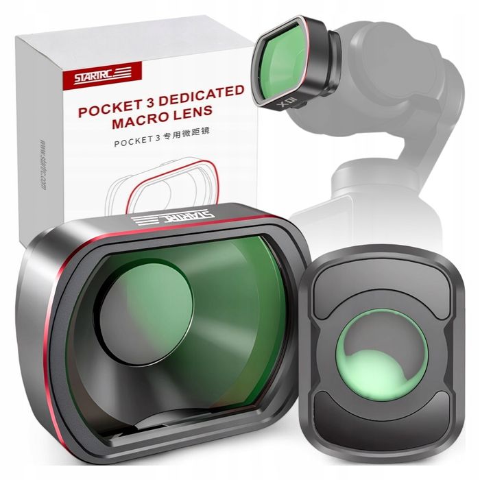 Объектив makro для dji pocket 3 startrc macro lens 10x увеличение zoom