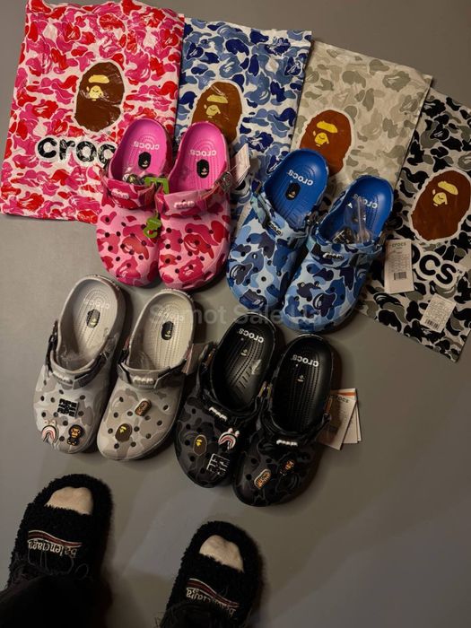 ‼️Найкраща Якість‼️Тапки Bape Crocs (Bape / бейп крокс / бейп кроксы / bape crocs)