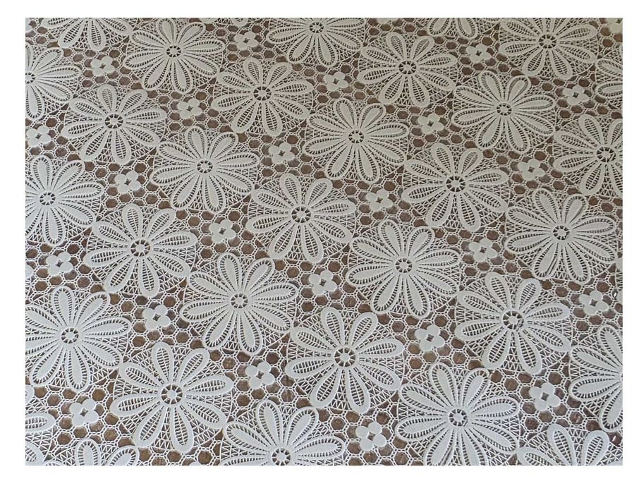 CERATA OBRUS koronkowy PCV plamoodporny CERATY obrusy kwiatki 140x100