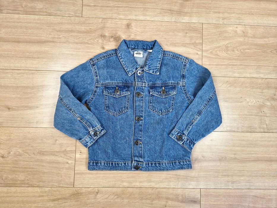 Kurtka jeans r. 128 Mickey Mouse